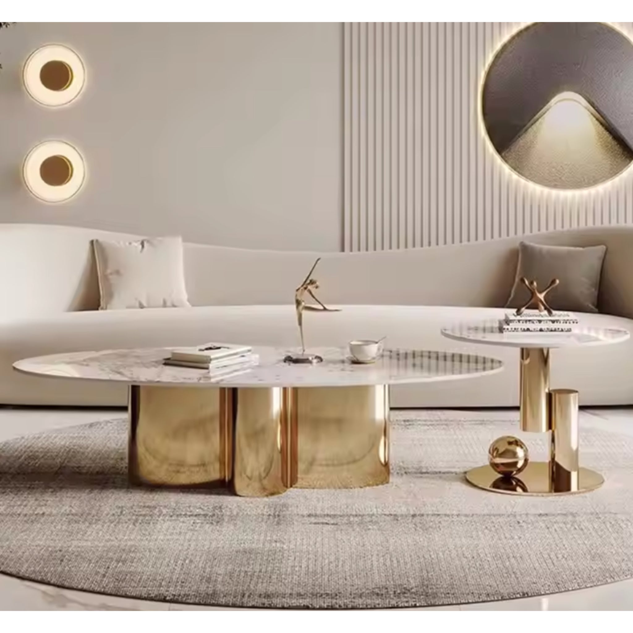 Marbelle Sculptura Coffee Table Set