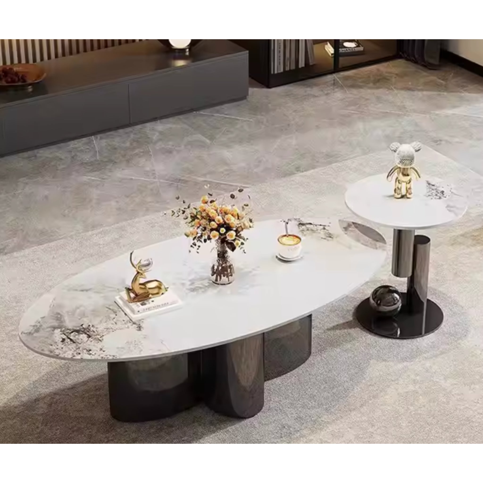 Marbelle Sculptura Coffee Table Set